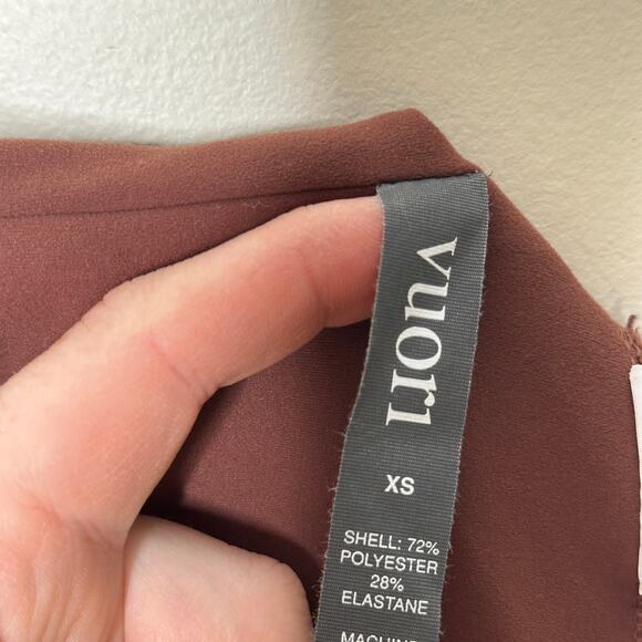 VUORI Rib Studio Legging Performance Legging Cedar Brown Sz XS {3Y25} - Picture 6 of 7